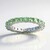 Anello in argento con Tsavorite della Tanzania