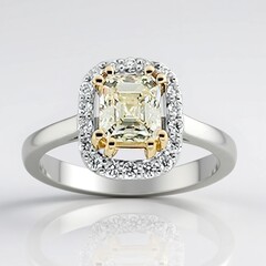 Anello in oro con Diamante VS1 (R)