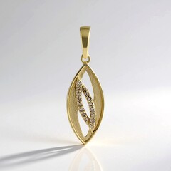 Ciondolo in oro con Diamante Champagne I2 (de Melo Gold)