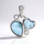Ciondolo in argento con Larimar