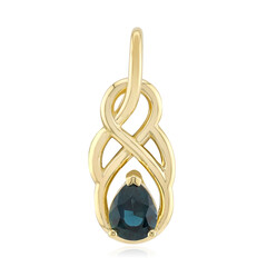 9K Biashara Sapphire Gold Pendant