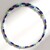 Collana rigida in acciaio con Lapislazzuli (Riya)