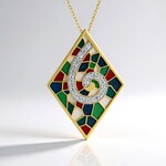Collier en argent et Zircon (Adela Silber)