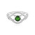 Russian Diopside Silver Ring