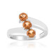 Zilveren ring met Tepetate topaasstenen