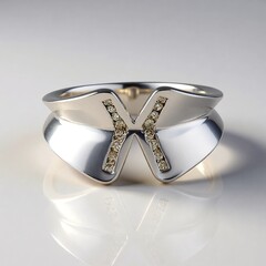 Anello in argento con Diamante Champagne I2 (de Melo Essence)