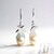 Orecchini in argento con Perla Akoya Blu Platino (TPC)