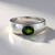 Anello in argento con Diopside Russo