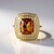 Anello in oro con Pietra del Sole dell'Oregon (AMAYANI)