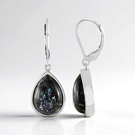 Orecchini in argento con Opale Leopardo
