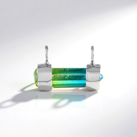 Ciondolo in argento con Quarzo Bicolore (MONOSONO COLLECTION)