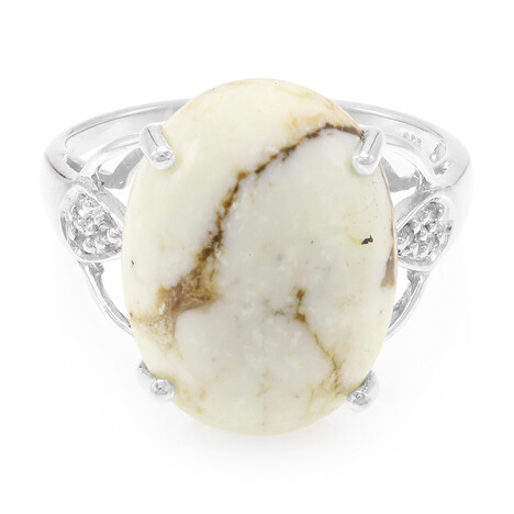 Anello in argento con Magnesite