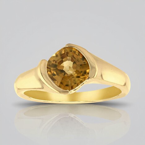 Anello in oro con Zircone Kings Plains Giallo