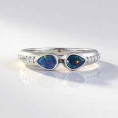 Anello in argento con Opale Mezezo