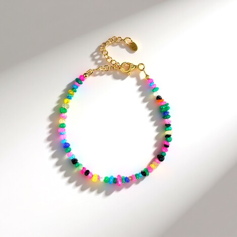 Bracciale in argento con Opale dell'Etiopia