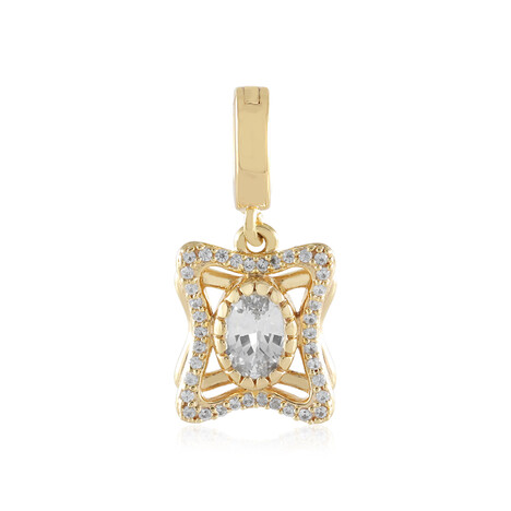 Colgante en plata con Zafiro blanco