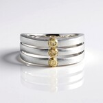 Anello in argento con Diamante Champagne I2 (de Melo)