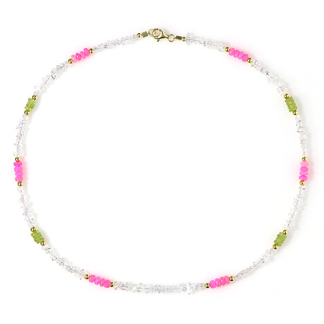 Edelstein-Silberhalskette (Riya)