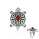 Anello in argento con Diaspro Rosso  (Desert Chic)