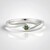 Anello in argento con Diamante Verde I2