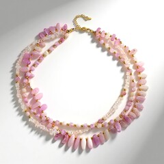 Collana in argento con Kunzite (Riya)