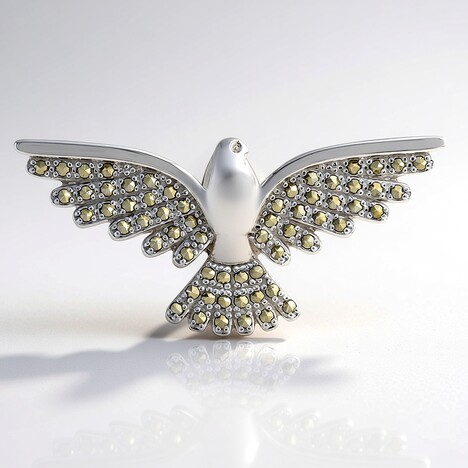 Pendentif en argent et Marcassite (Annette classic)