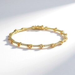 Bracciale in argento con Citrino (Adela Silber)