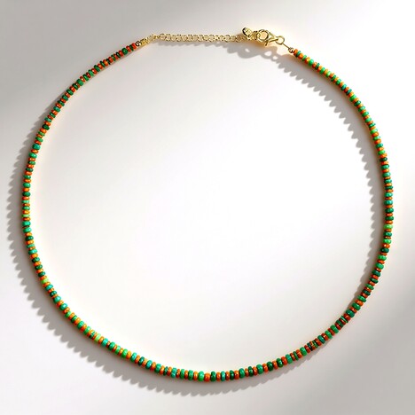 Collana in argento con Opale Verde dell'Etiopia (Riya)
