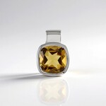 Ciondolo in argento con Quarzo Champagne (MONOSONO COLLECTION)