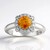 Anello in argento con Sfalerite