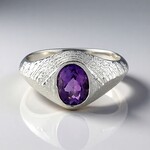 Bague en argent et Améthyste de Sibérie