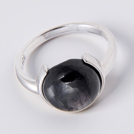 Anello in argento con Iperstene