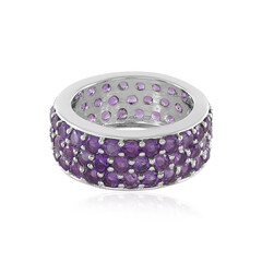 Anello in argento con Ametista Uruguay (de Melo)