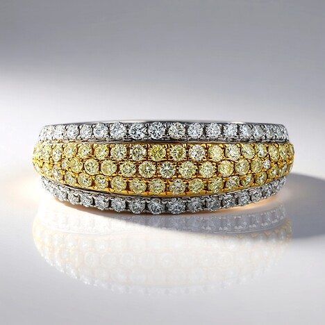 Anello in oro con Diamante Giallo SI2 (CIRARI)
