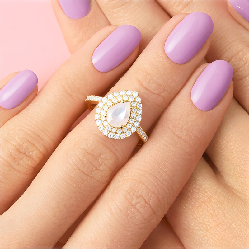 Anello in argento con Opale di Welo