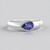 Anello in argento con Tanzanite (Adela Silber)