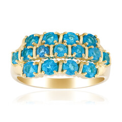 9K Goias Neon Apatite Gold Ring