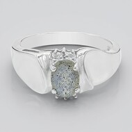 Bague en argent et Labradorite