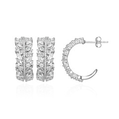 Boucles d'oreilles en argent et Topaze blanche (Adela Silber)