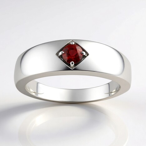 Anello in argento con Tormalina Rosa Brasiliana (Pallanova)