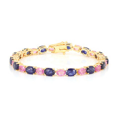 Madagaskar-Saphir-Silberarmband