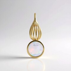 Ciondolo in oro con Opale di Welo (Ornaments by de Melo)