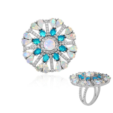 Anello in argento con Opale di Welo