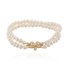 Süßwasserzuchtperlen-Silberarmband