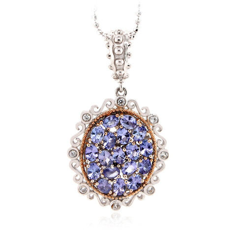 Collana in argento con Tanzanite (Dallas Prince Designs)