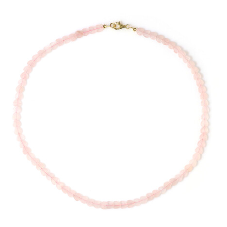 Rosenquarz-Silberhalskette