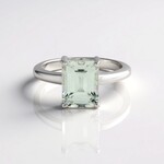 Anello in argento con Ametista Verde