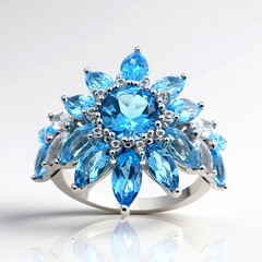 Anello in argento con Topazio Marambaia (de Melo)