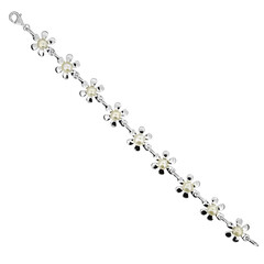 Bracciale in argento con Perla di Acqua Dolce
