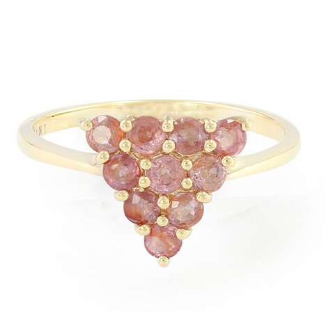 Bague en or et Saphir Padparadscha non chauffé (AMAYANI)